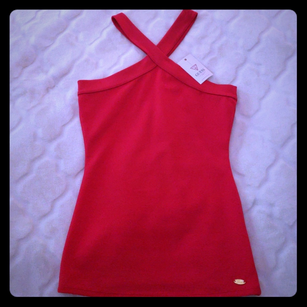 Red Guess tank NWT
